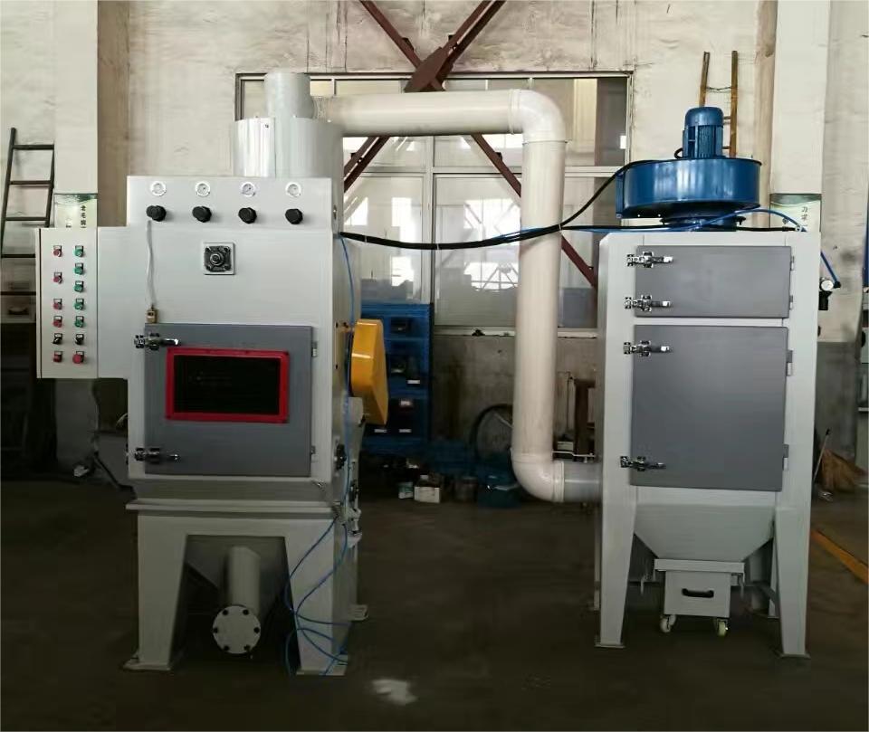 北屯中小型零件履带式自动喷砂机高效清洁省时省力