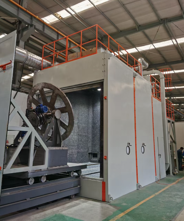 北屯喷砂机环保改造 符合行业排放标准