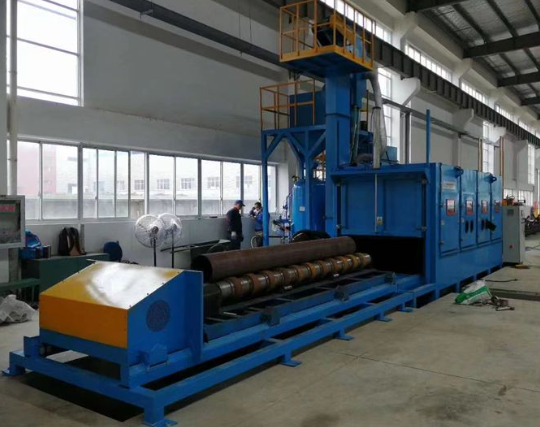 北屯喷砂机在管道除锈中的现场施工应用