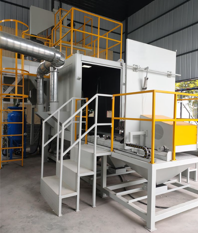 北屯全自动喷砂机 实现无人化高效生产