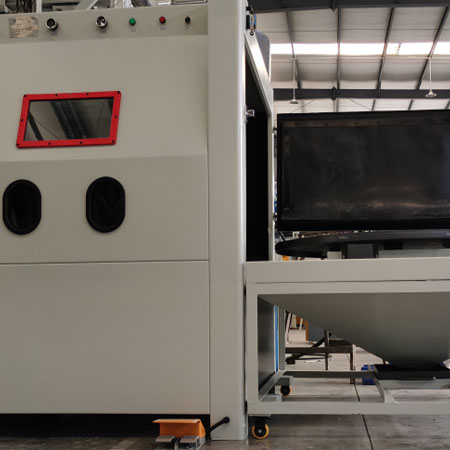 北屯无尘喷砂机半自动模具喷砂机